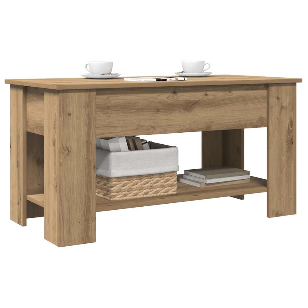 Stol za kavu Artisan hrast 101x49x52 cm izrađeno drvo