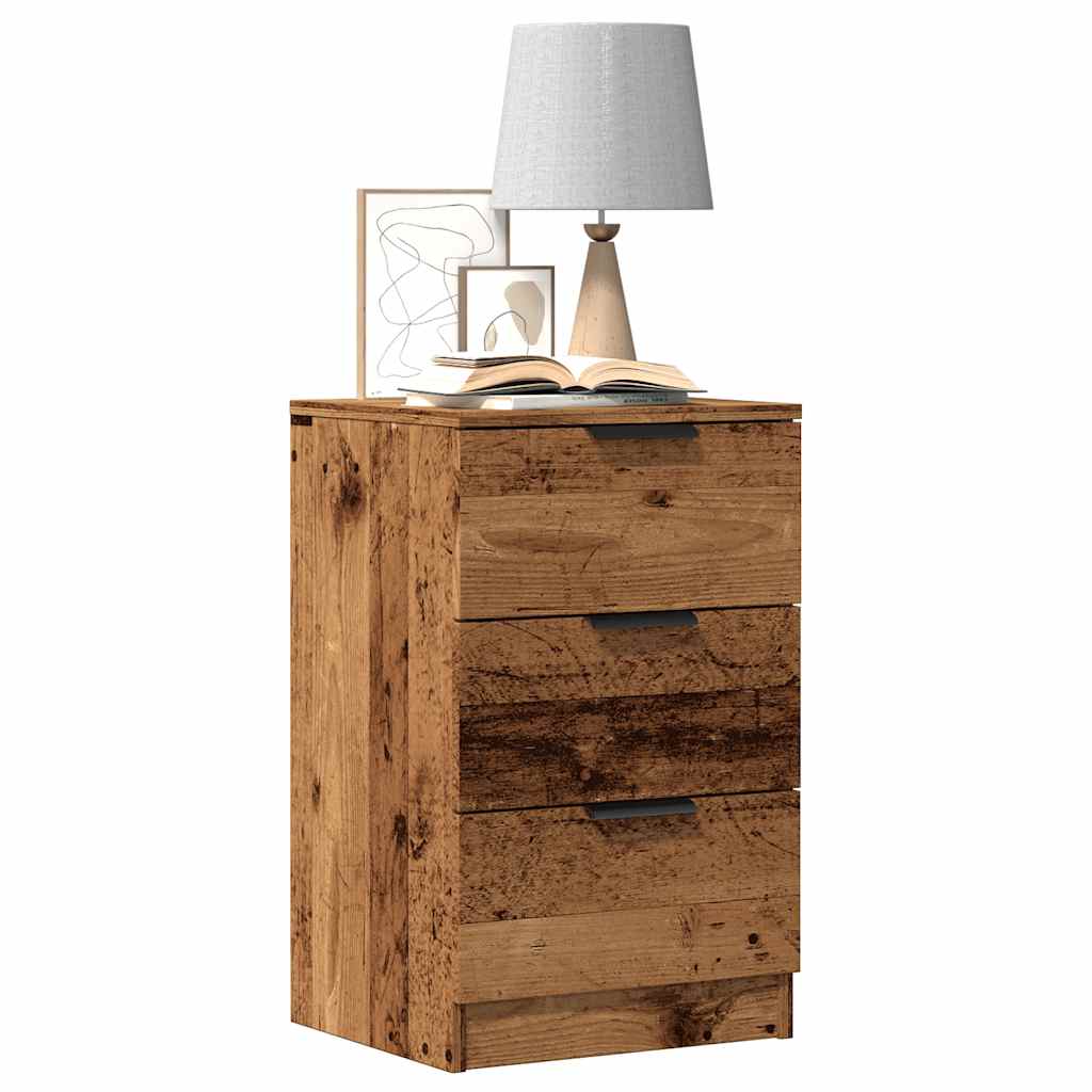 Noćni ormarići 2 kom Staro drvo 40x36x65 cm Konstruirano drvo