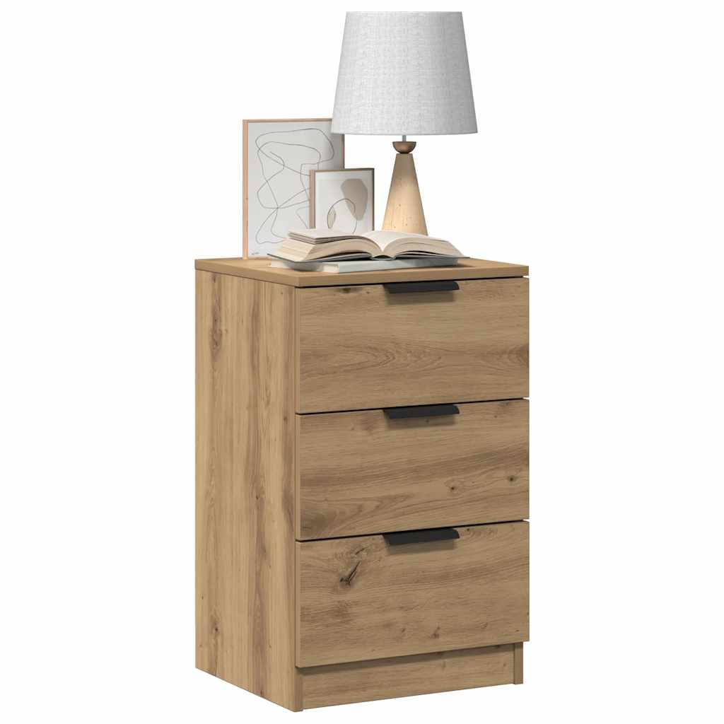 Noćni ormarić Artisan hrast 40x36x65 cm izrađeno drvo Smeđa