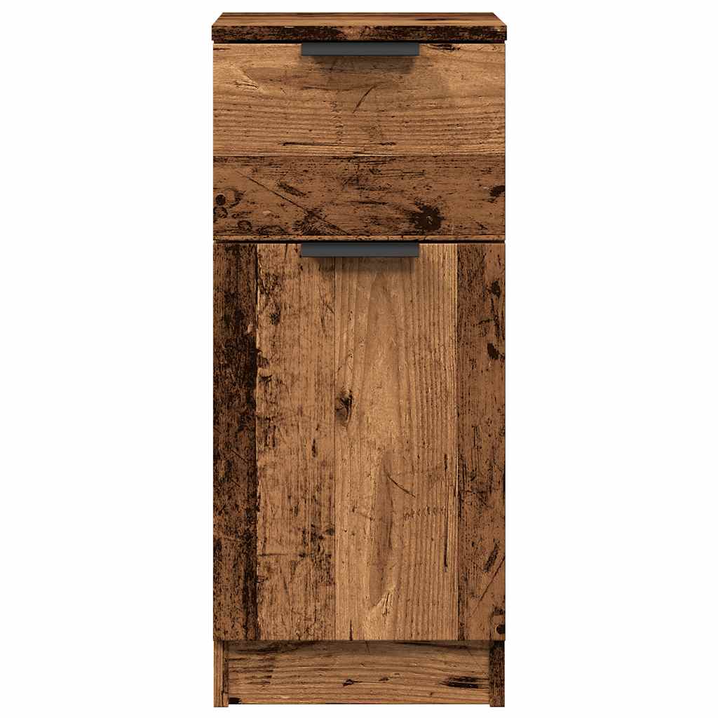 Komoda boja staro drvo 30 x 30 x 70 cm od konstruiranog drva