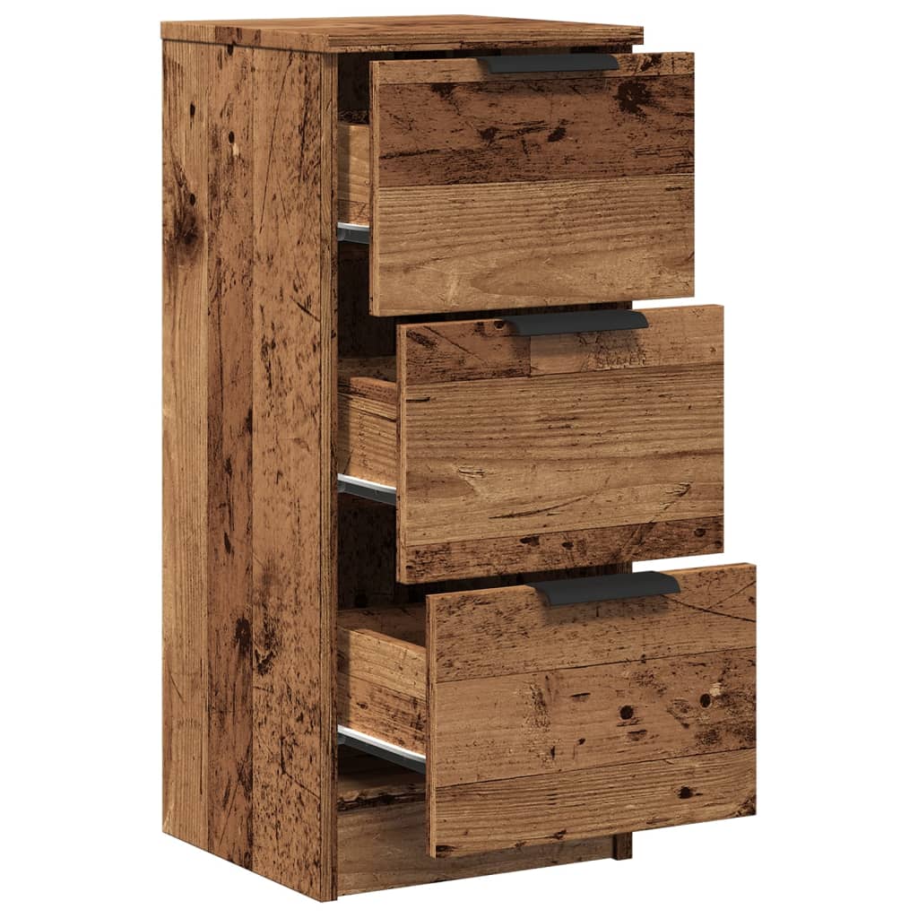 Komoda boja staro drvo 30 x 30 x 70 cm od konstruiranog drva