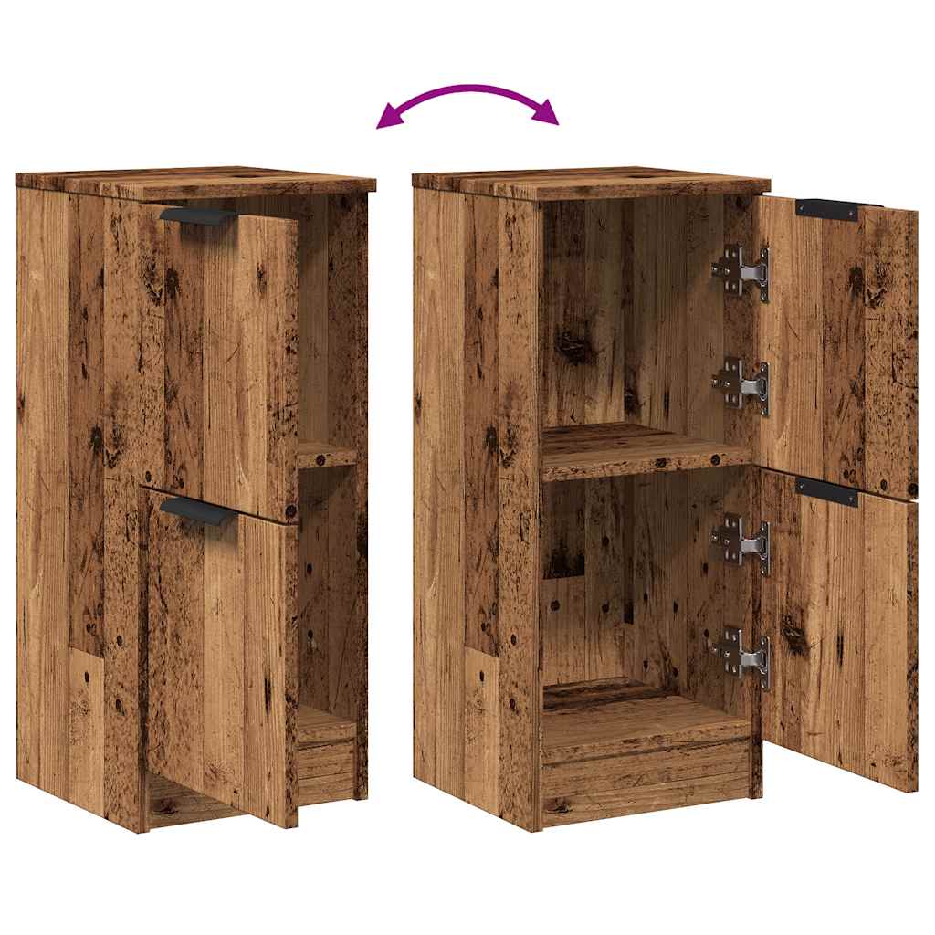 Komoda 2 kom staro drvo 30x30x70 cm konstruirano drvo