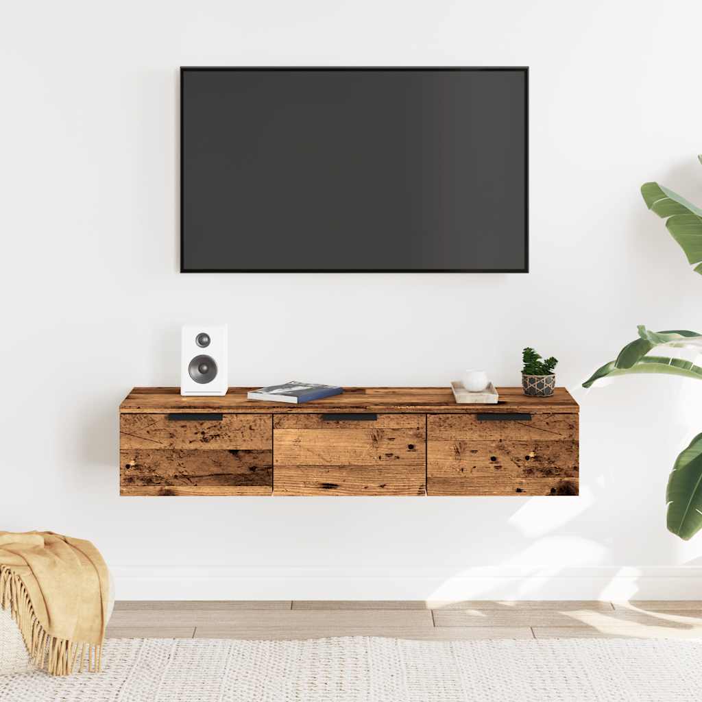 Zidni ormarić staro drvo 102x30x20 cm konstruirano drvo
