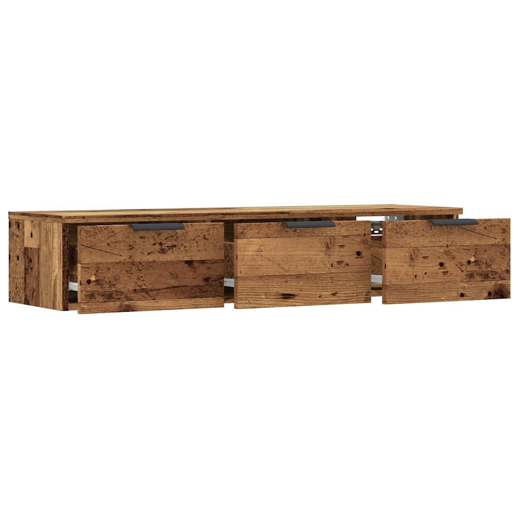 Zidni ormarić staro drvo 102x30x20 cm konstruirano drvo