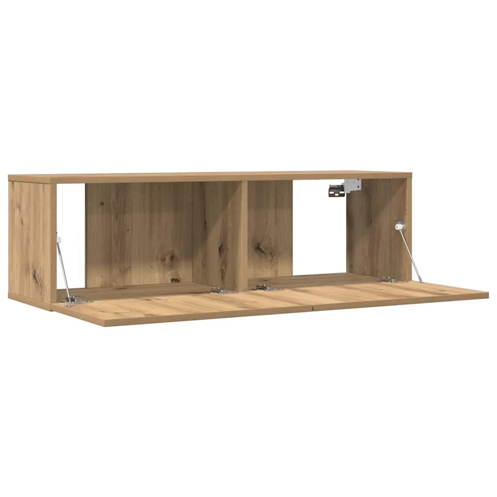 Zidni TV ormarići 2 kom boja hrasta artisan 100x30x30 cm