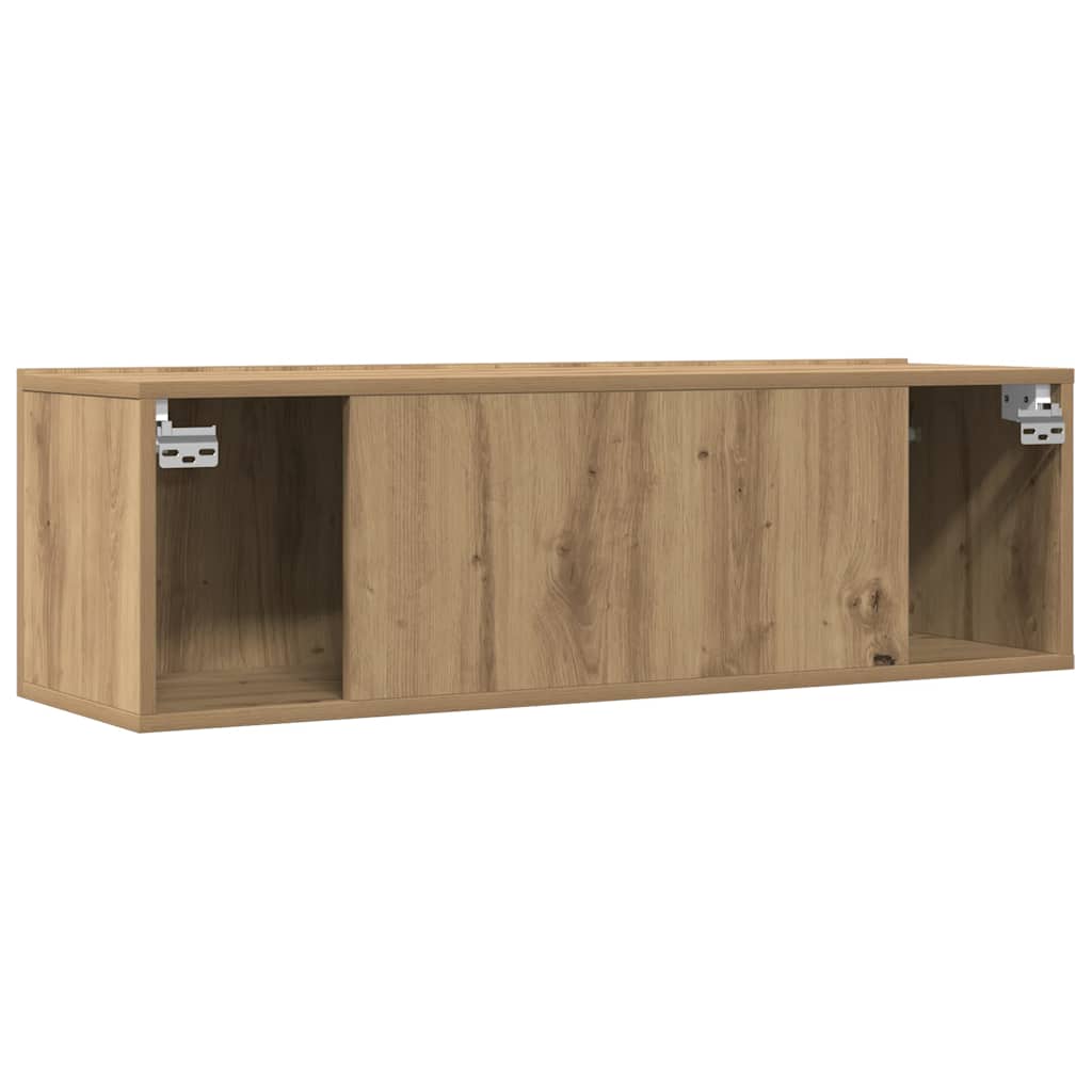 Zidni TV ormarići 2 kom boja hrasta artisan 100x30x30 cm