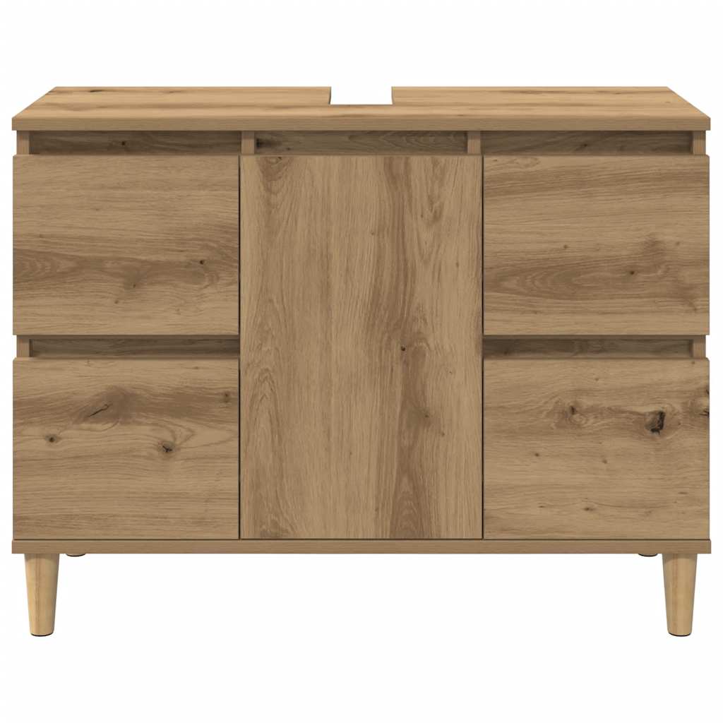 Ormarić za sudoper Artisan hrast 80x33x60 cm izrađeno drvo