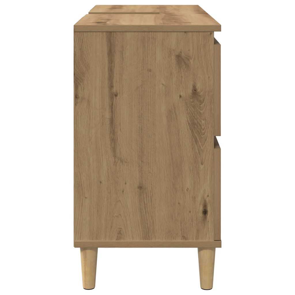 Ormarić za sudoper Artisan hrast 80x33x60 cm izrađeno drvo