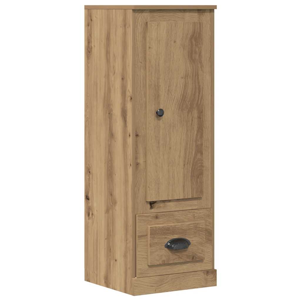 Visoka komoda boja hrasta 36x35,5x103,5 cm konstruiranog drva Smeđa