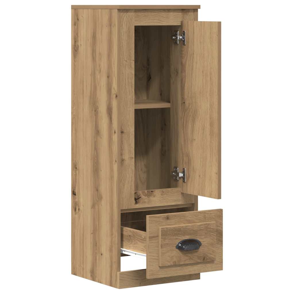 Visoka komoda boja hrasta 36x35,5x103,5 cm konstruiranog drva Smeđa