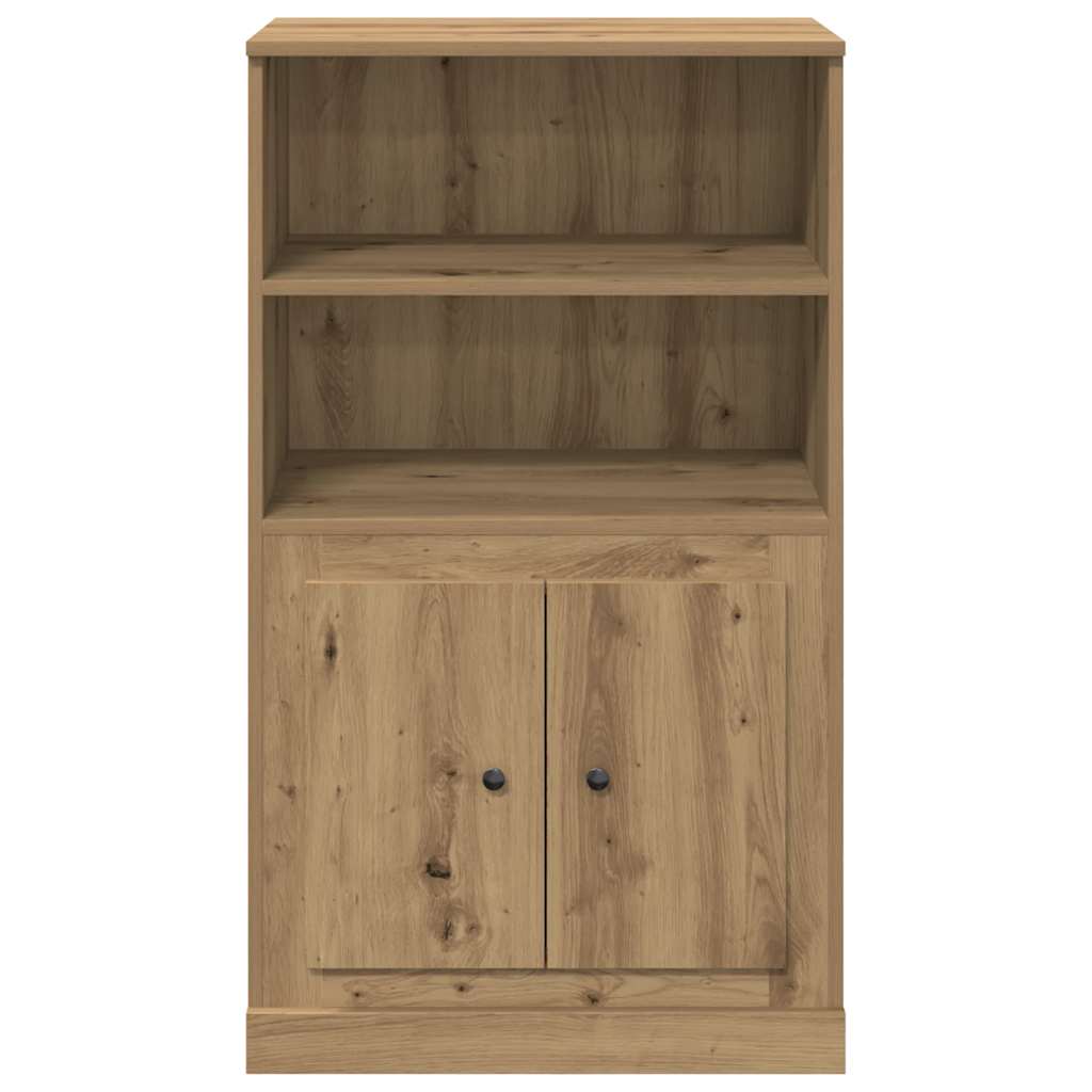 Visoka komoda boja hrasta 60x35,5x103,5 cm konstruirano drvo