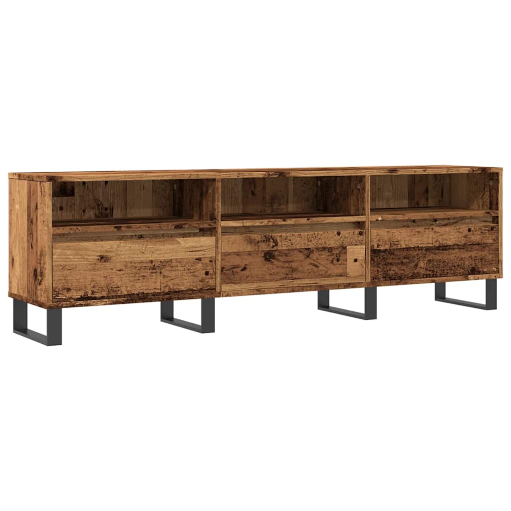 TV ormarić staro drvo 150x30x44,5 cm konstruirano drvo Smeđa