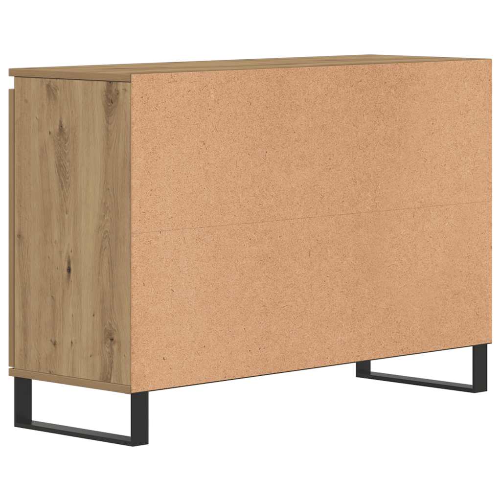 Komoda boja hrasta artisan 101,5x35x70 cm konstruirano drvo