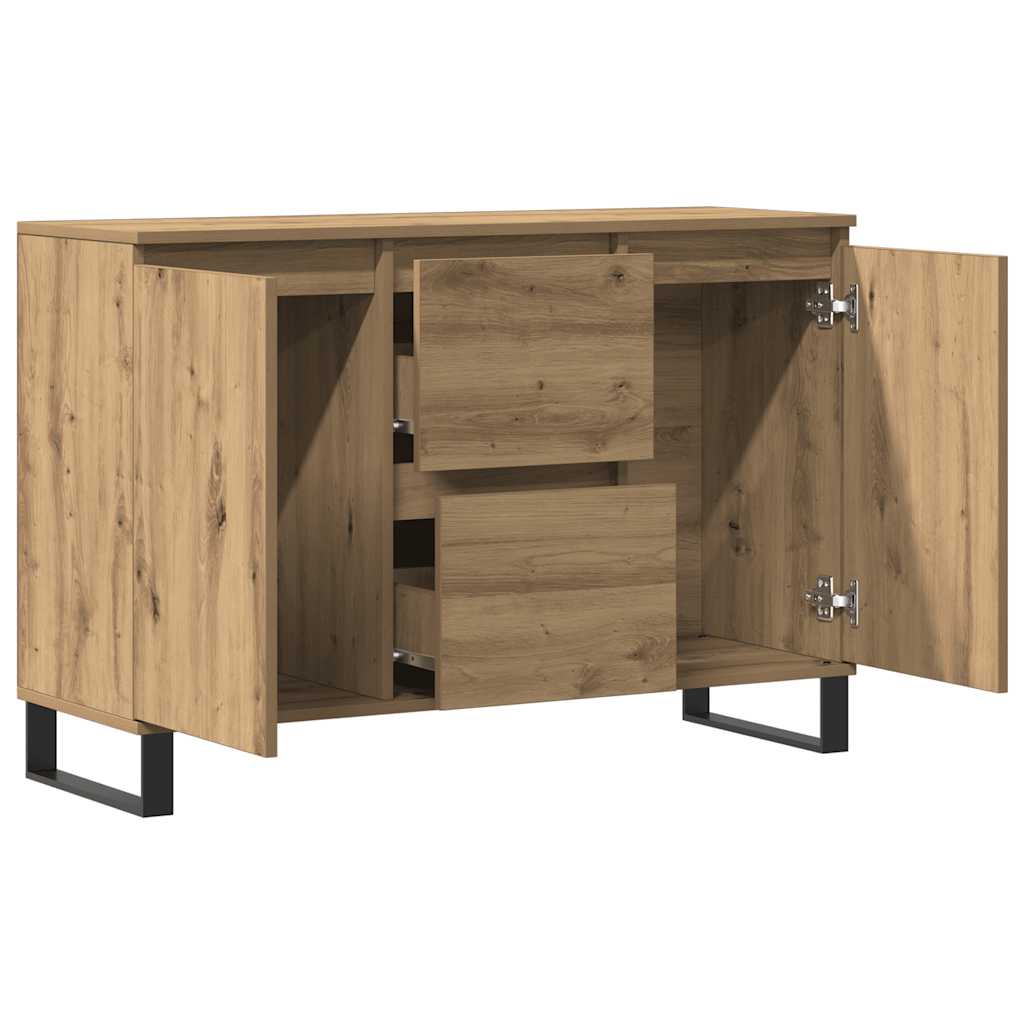 Komoda boja hrasta artisan 101,5x35x70 cm konstruirano drvo