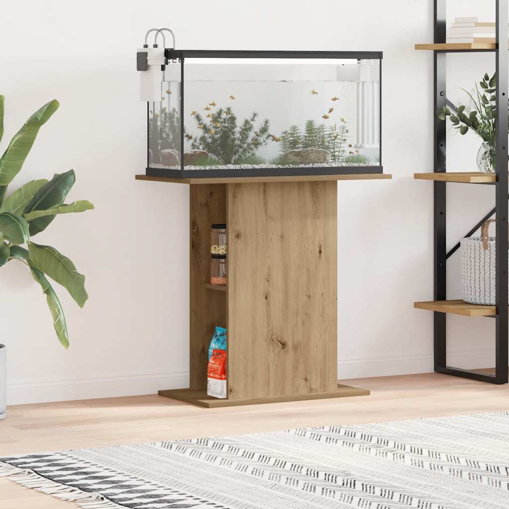 Stalak za akvarij Artisan hrast 36x75x72,5 cm Konstruirano drvo