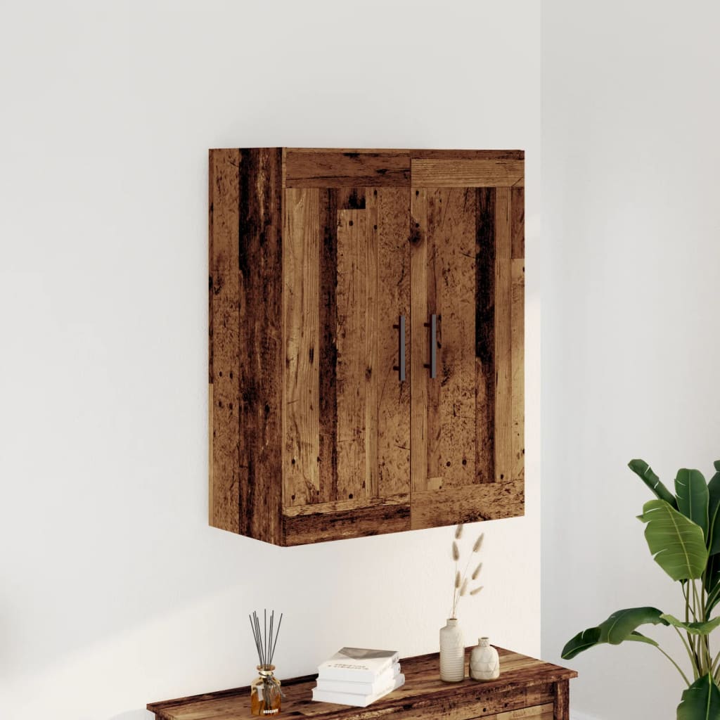 Zidni ormarić boja starog drva 69,5x34x90 cm konstruirano drvo