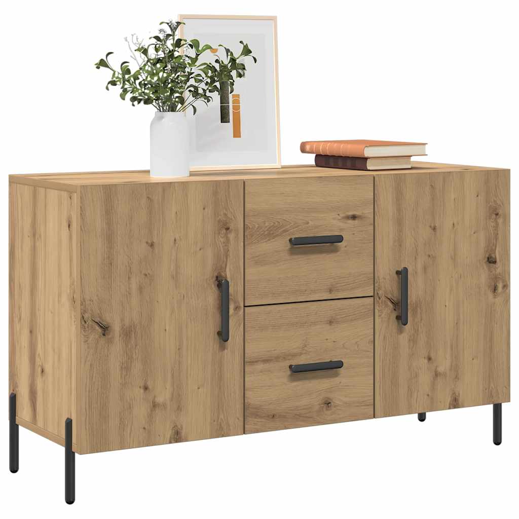 Komoda boja hrasta artisan 100 x 36 x 60 cm konstruiranog drva