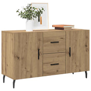 Komoda smeđa boja hrasta 100 x 36 x 60 cm od konstruiranog drva