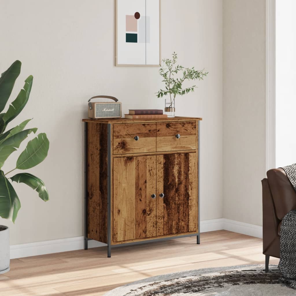 Komoda boja staro drvo 70x30x80 cm od konstruiranog drva