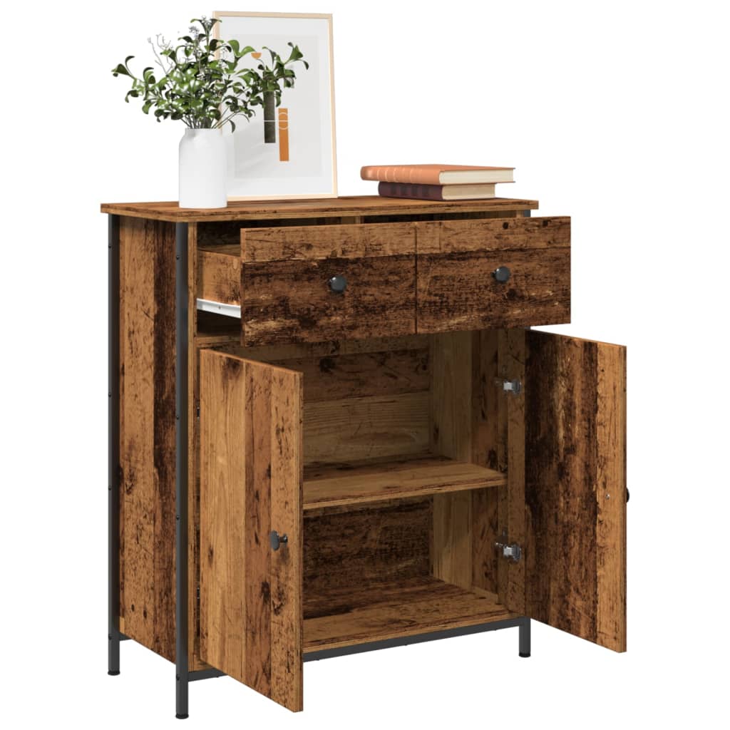 Komoda boja staro drvo 70x30x80 cm od konstruiranog drva