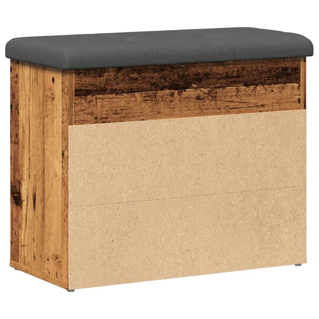 Klupa za cipele staro drvo 62x32x50 cm konstruirano drvo