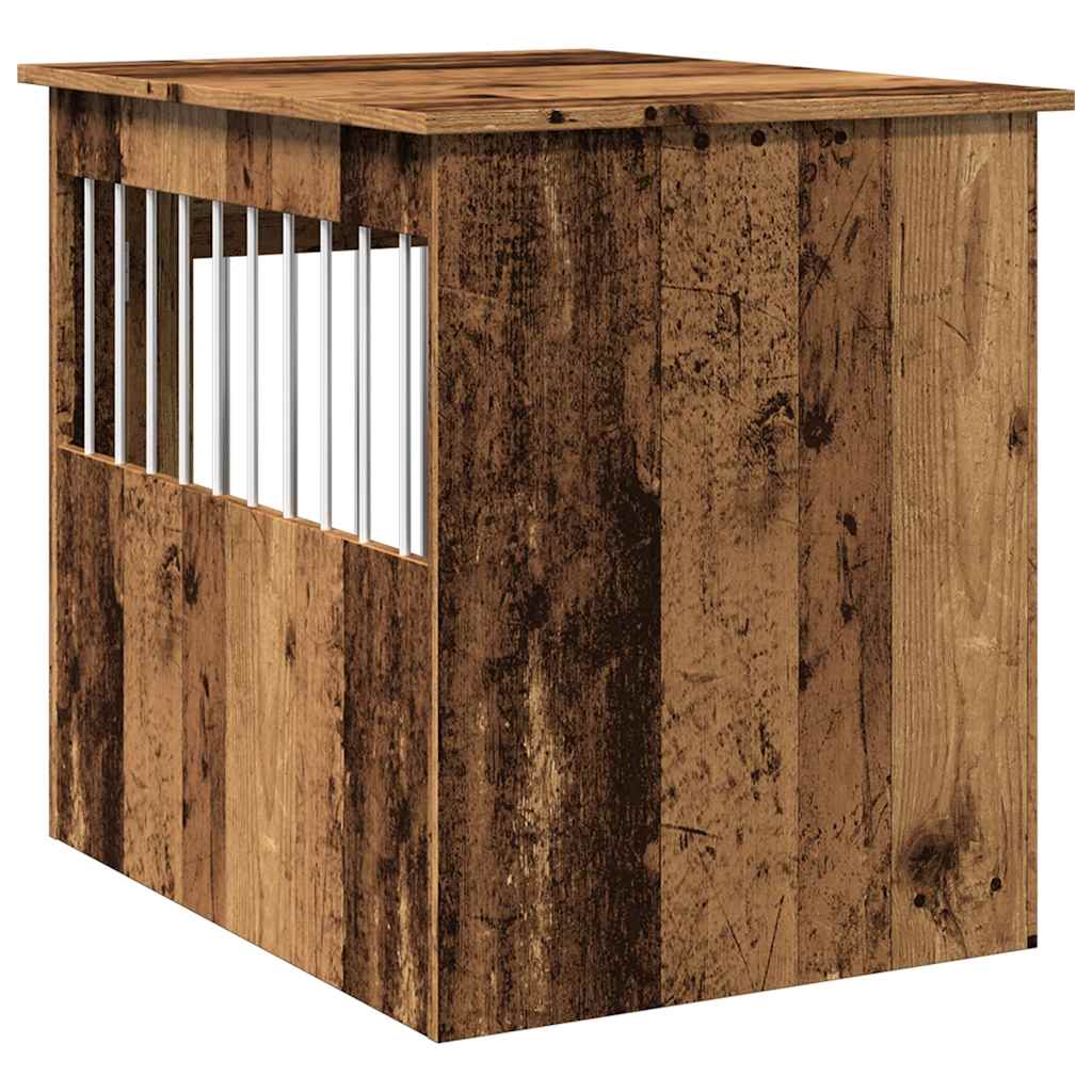 Namještaj za sanduk za pse staro drvo 55x75x65 cm izrađeno drvo