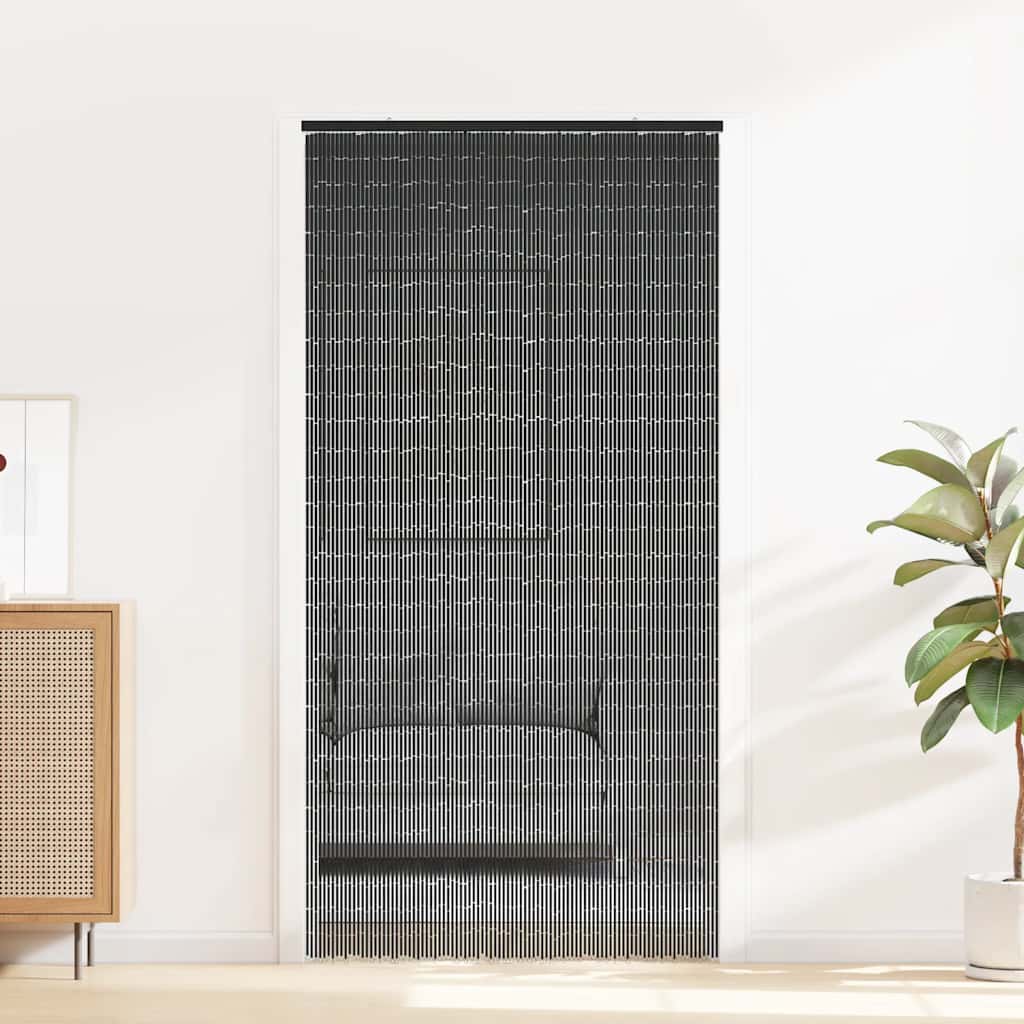 Zavjesa za vrata protiv insekata tamnosiva 100x200 cm bambus