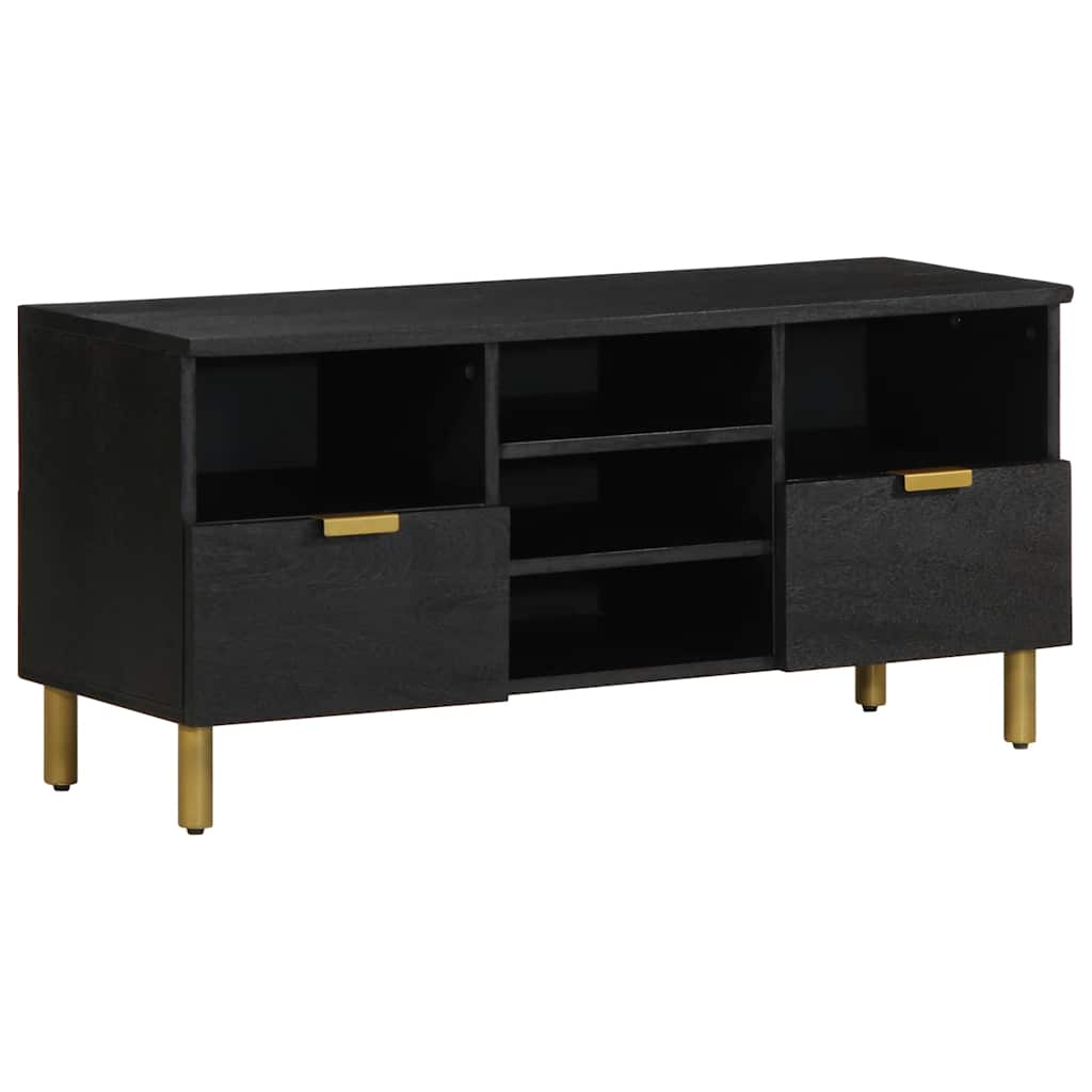 TV ormarić crni 100 x 33 x 46 cm od konstruiranog drva
