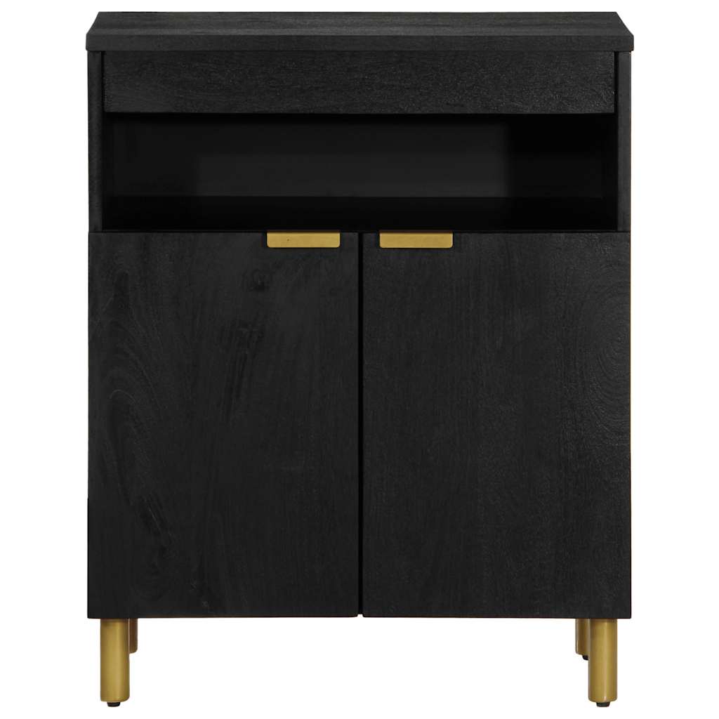 Komoda crna 60 x 33 x 75 cm konstruirano drvo