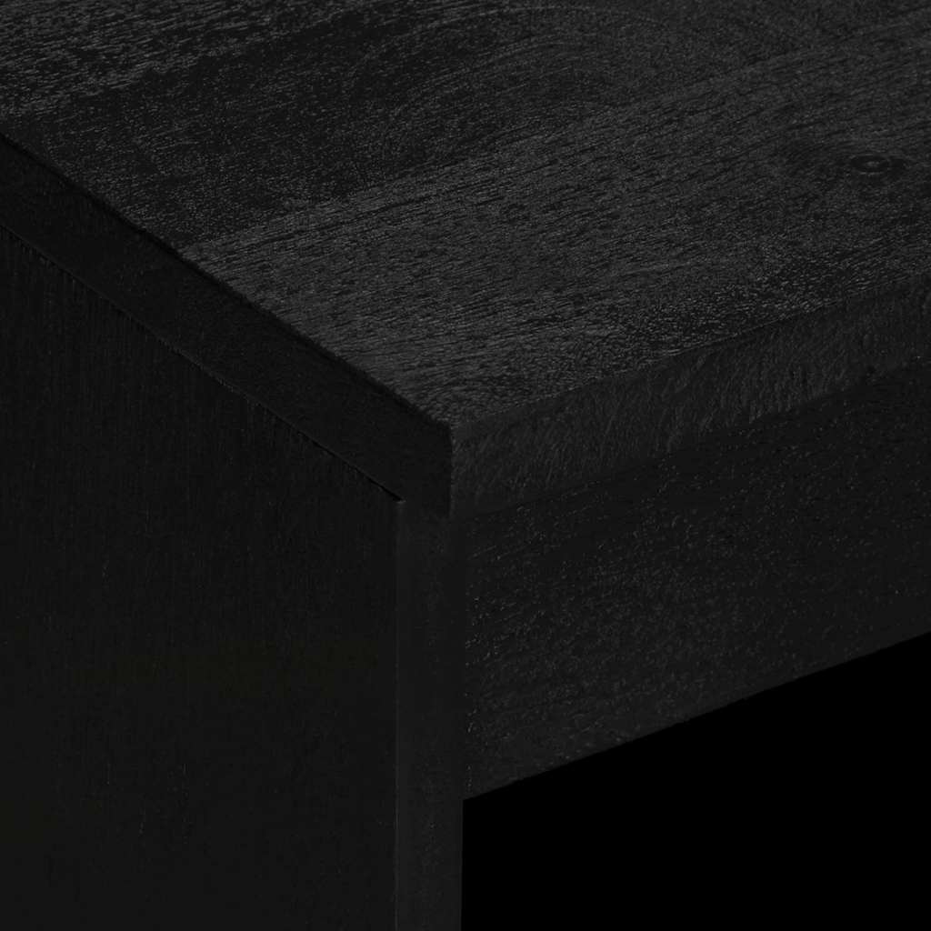 Komoda crna 60 x 33 x 75 cm konstruirano drvo