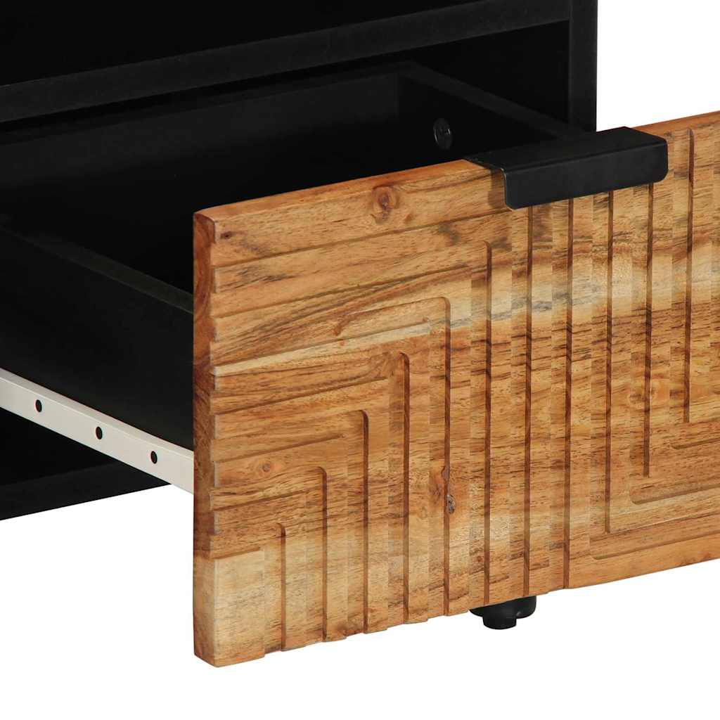 TV ormar s ladicama Smeđa 100 x 33,5 x 46 cm Čvrsto drvo manga