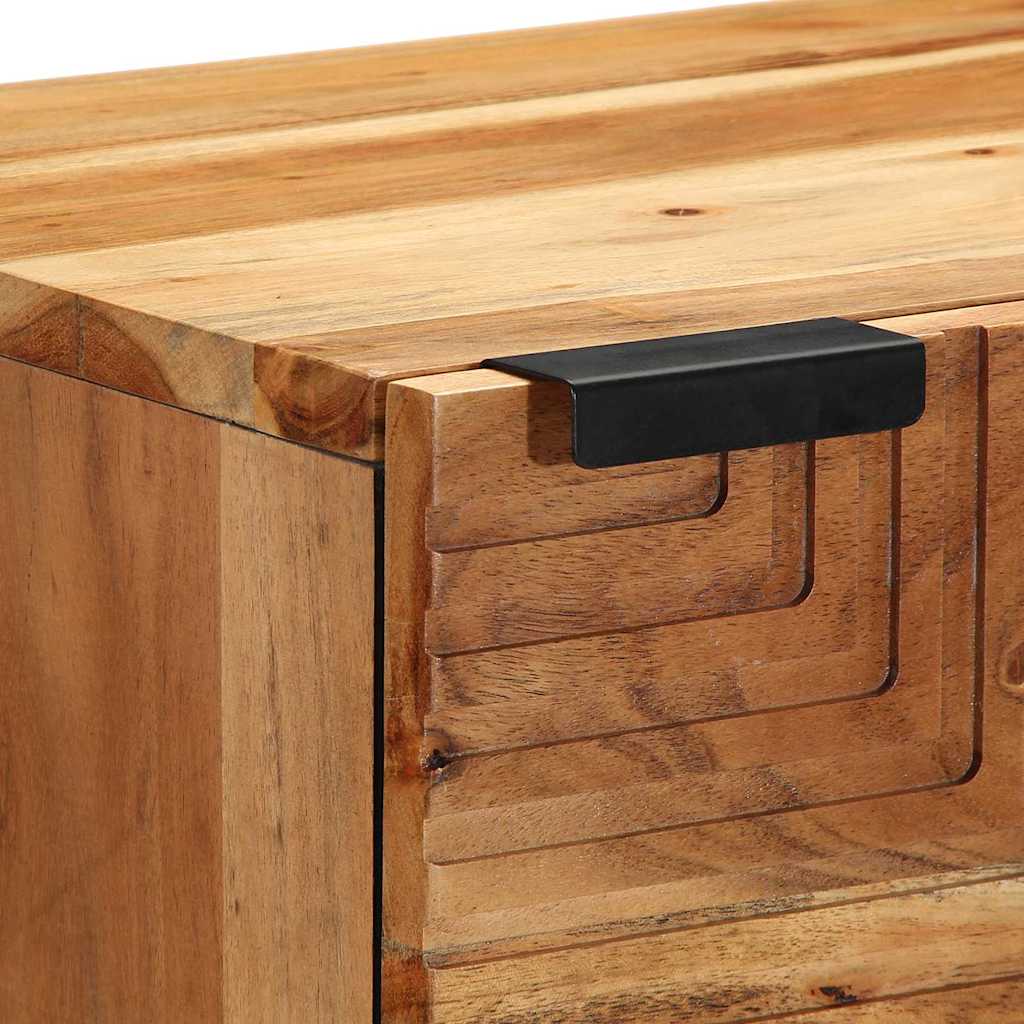 Highboard s policom Smeđa 40 x 33 x 110 cm Čvrsto drvo manga