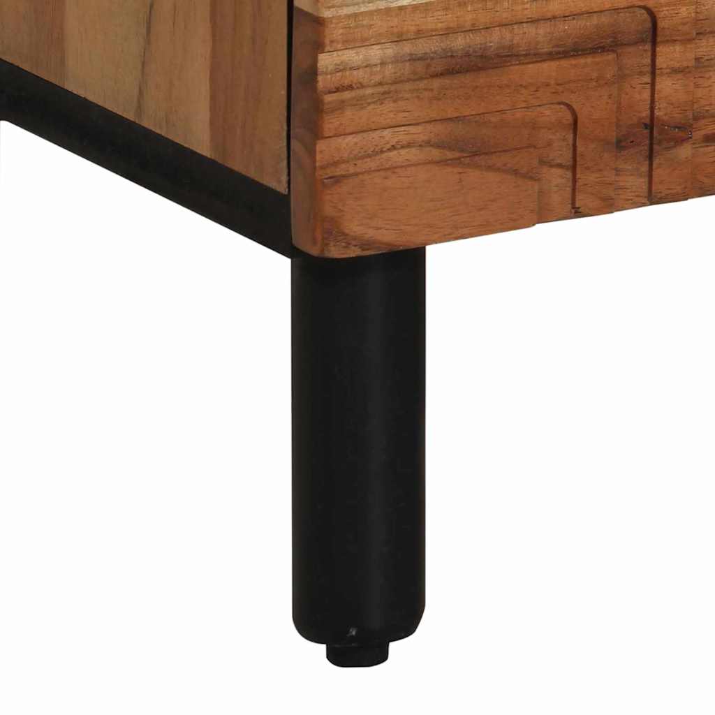 Highboard s policom Smeđa 40 x 33 x 110 cm Čvrsto drvo manga