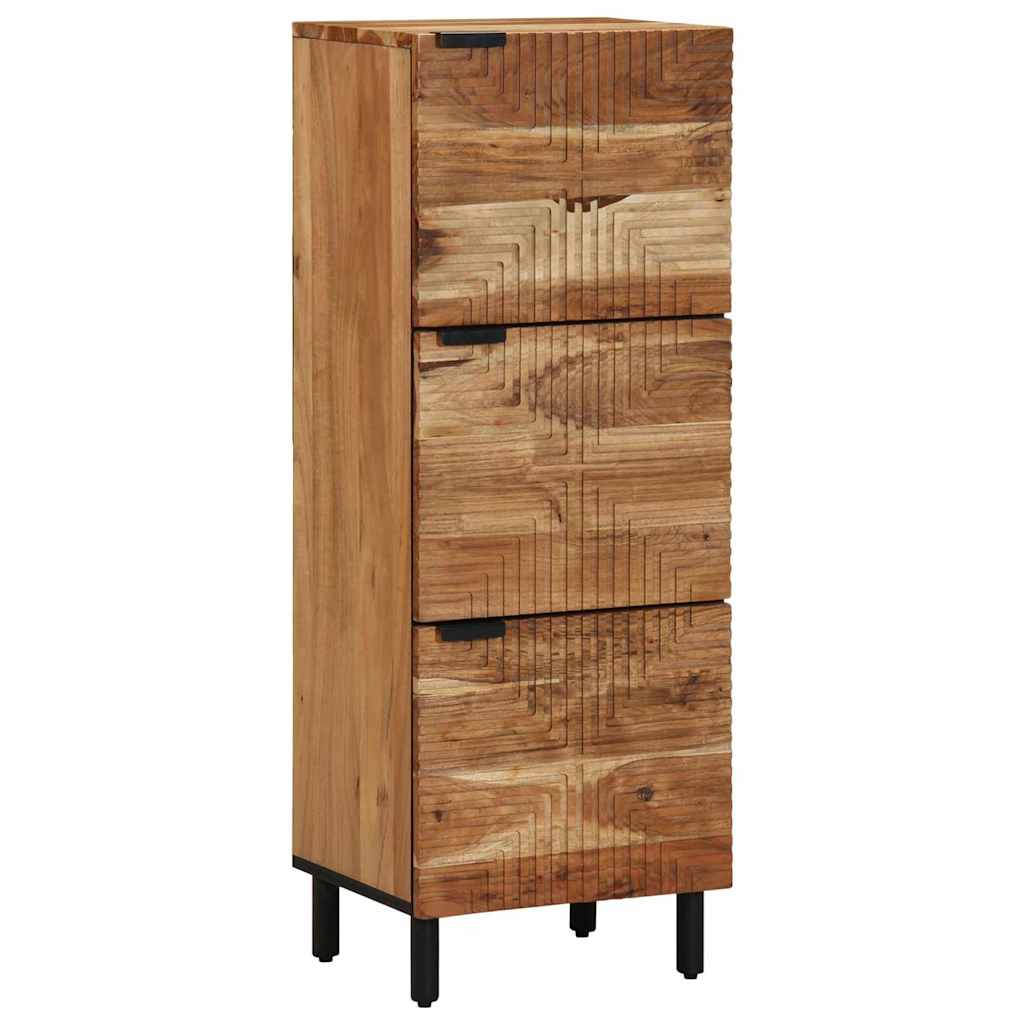 Highboard s policom Smeđa 40 x 33 x 110 cm Čvrsto drvo manga