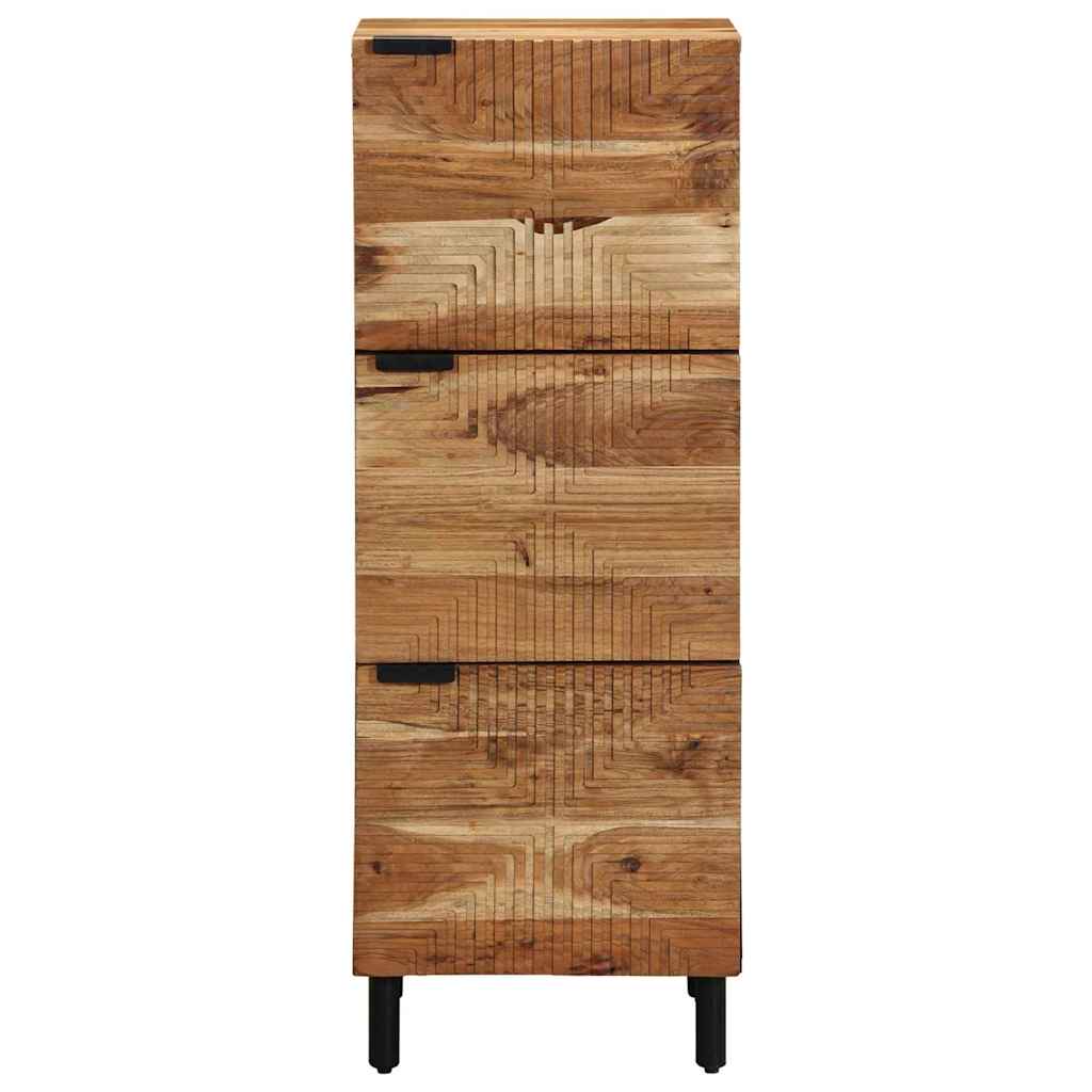 Highboard s policom Smeđa 40 x 33 x 110 cm Čvrsto drvo manga