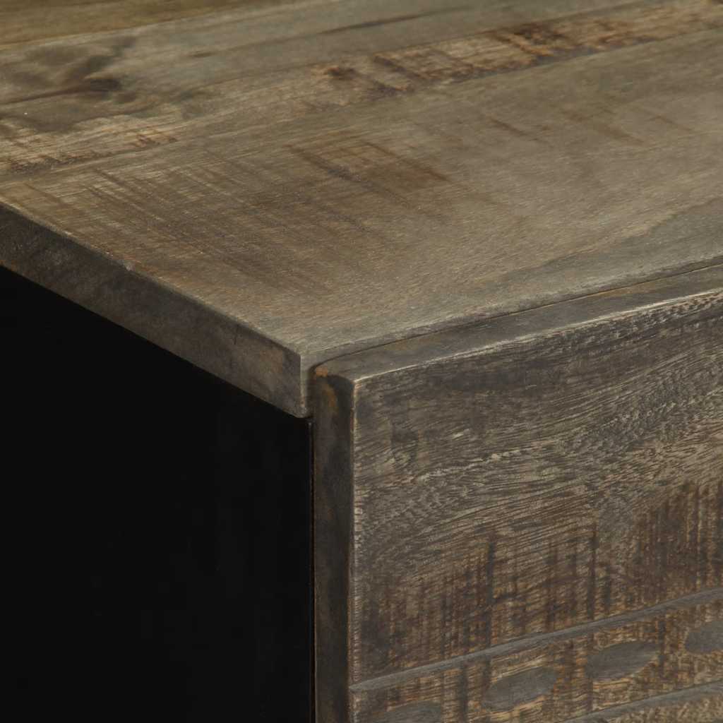 Noćni ormarići 2 kom svijetlo sivi 40x33x46 cm Puno drvo Mango