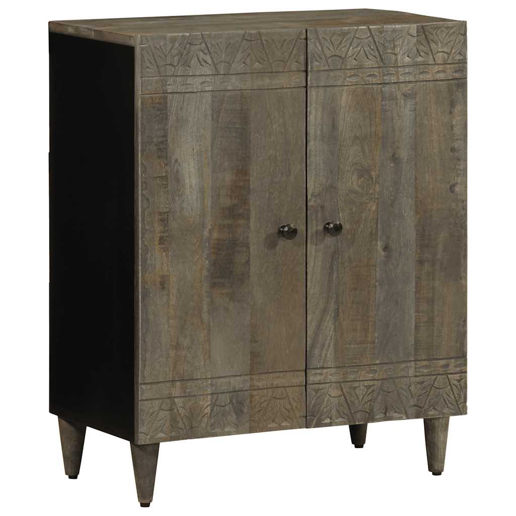 Komoda svijetlo siva 60x33,5x75 cm Puno drvo Mango
