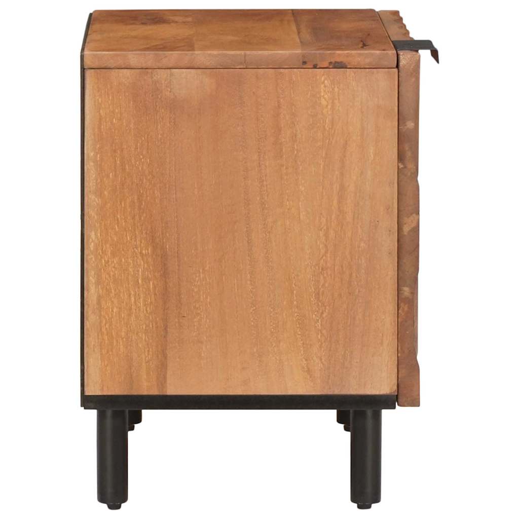Noćni ormar 2 pcs Smeđa 40 x 33 x 46 cm Čvrsto drvo manga
