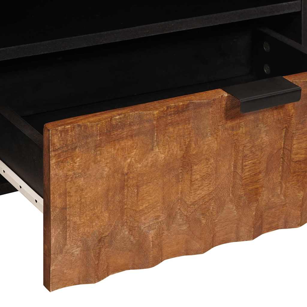 TV ormar Finš acacije smeđa 80 x 33 x 46 cm Čvrsto drvo manga