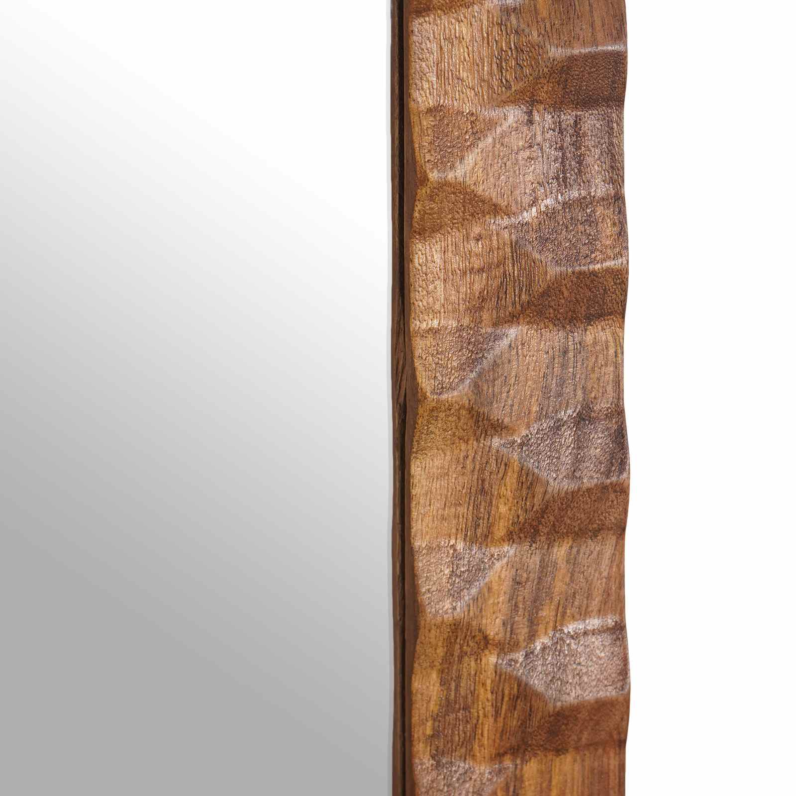 Zrcalo za kupaonicu Finš acacije smeđa 50 x 70 x 2,5 cm