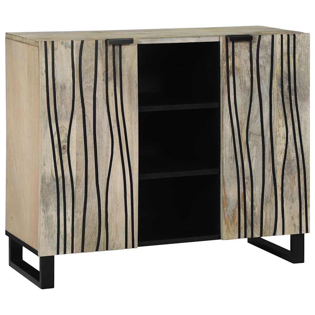 Komoda Bijelo 90 x 33 x 75 cm masivno drvo manga