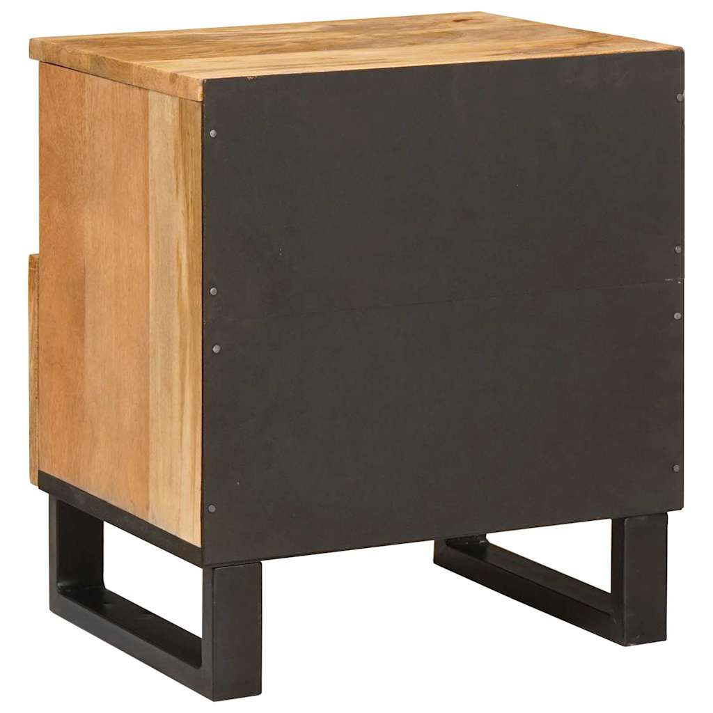 Noćni ormar 2 pcs Prirodna 40 x 33 x 46 cm Čvrsto drvo manga