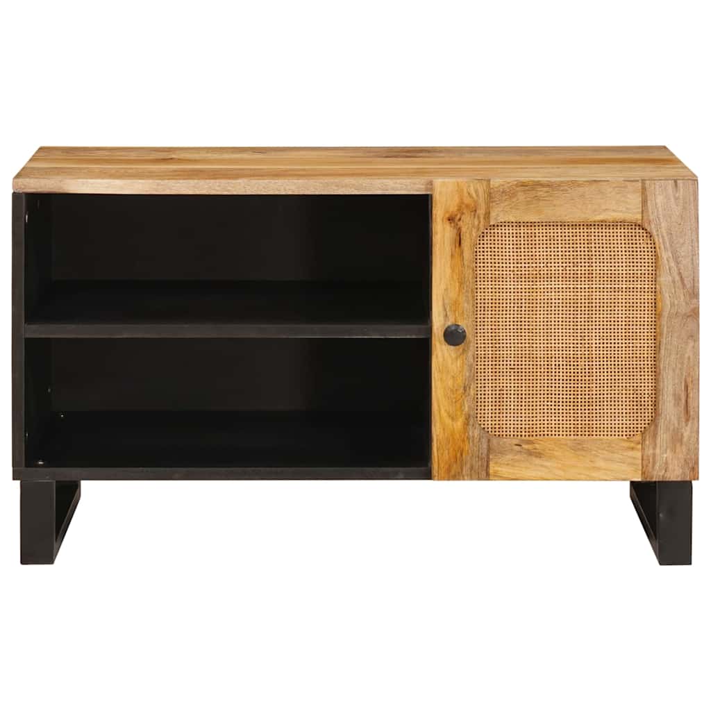TV ormar s pohranom Smeđa 80 x 33 x 46 cm Čvrsto drvo manga