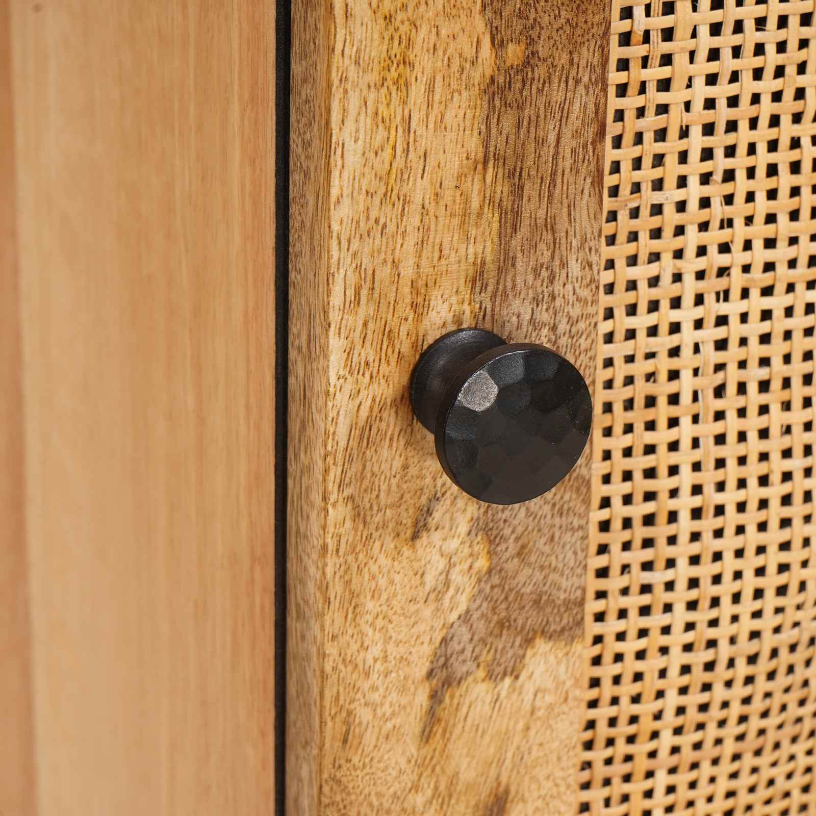 Highboard s pohranom Smeđa 90 x 33 x 75 cm Čvrsto drvo manga
