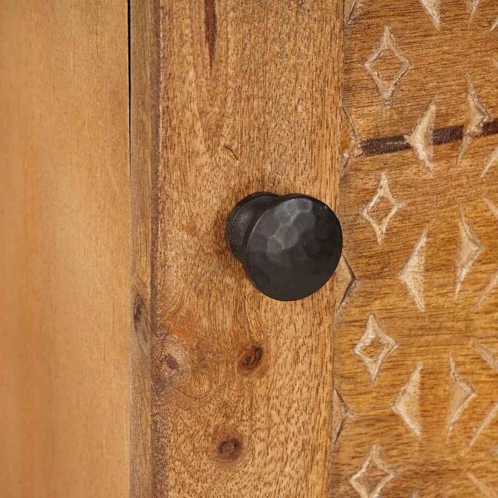 Highboard Svjetlosmeđa 40 x 33 x 110 cm masivno drvo manga