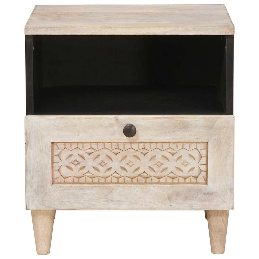 Noćni ormar 2 pcs Bijela 40 x 33 x 46 cm Konstruirano drvo