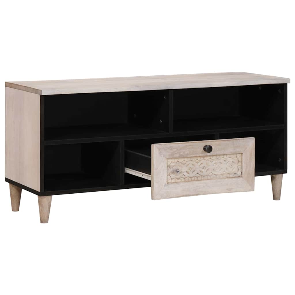 TV Jedinice s policom Bijelo 105 x 33 x 46 cm Konstruirano drvo