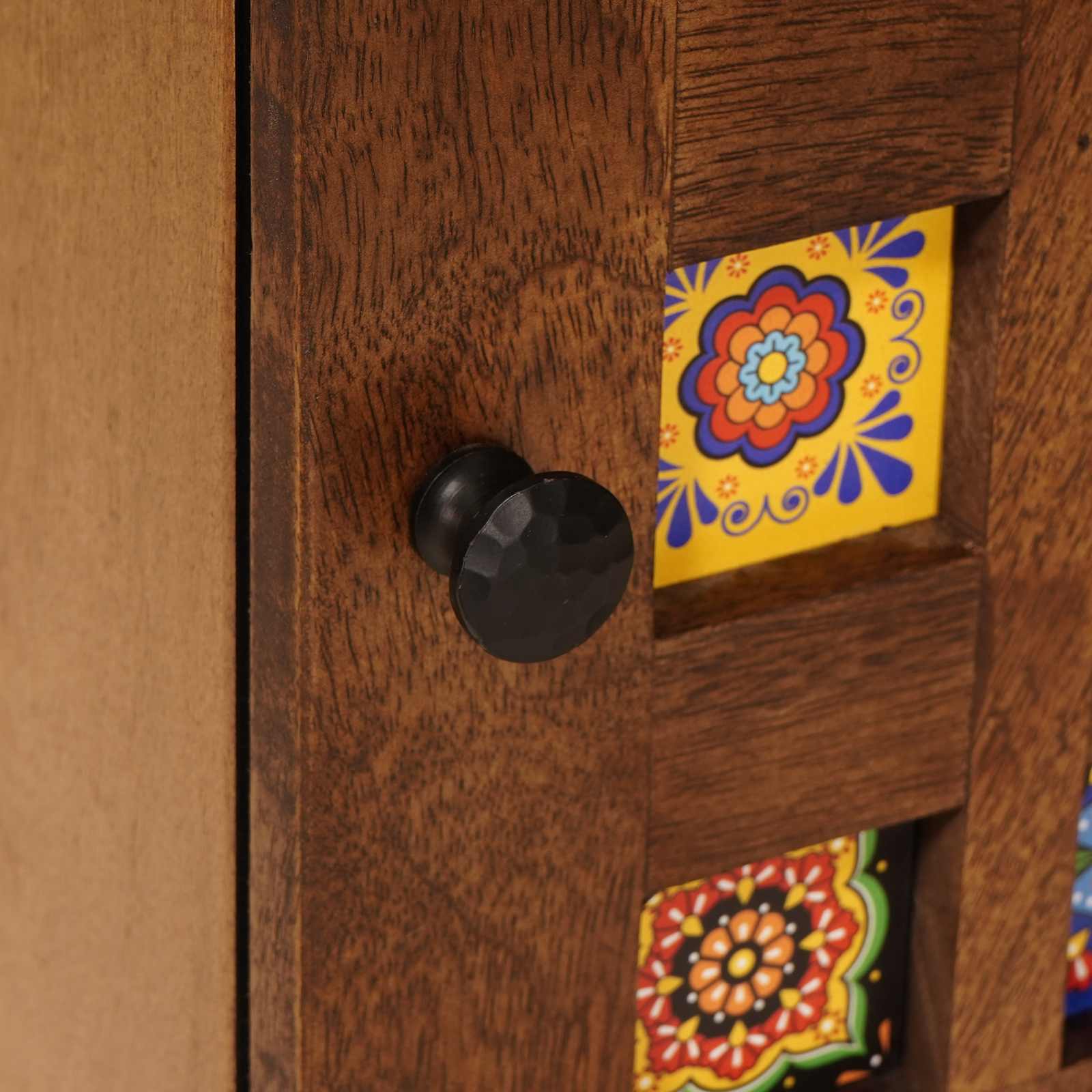 Noćni ormar 2 pcs Smeđa 40 x 33 x 46 cm Čvrsto drvo manga