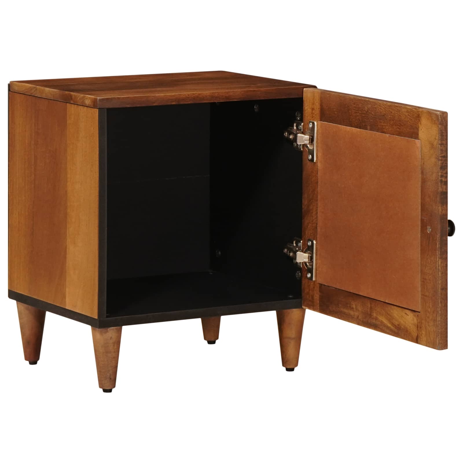 Noćni ormar 2 pcs Smeđa 40 x 33 x 46 cm Čvrsto drvo manga