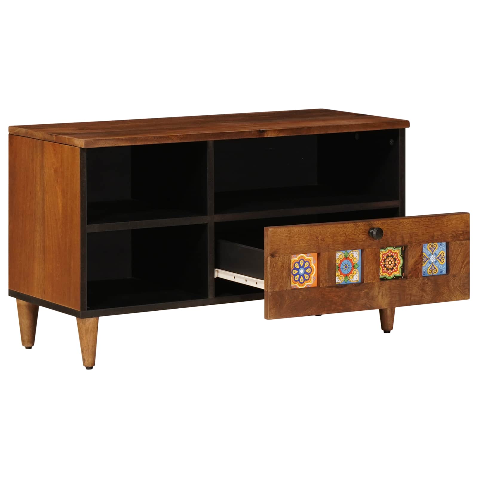 TV ormar s ladicama Orah 80 x 33 x 46 cm Čvrsto drvo manga